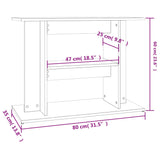 Aquariumstandaard 80x35x60 cm bewerkt hout wit