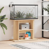 Aquariumstandaard 80x35x60 cm bewerkt hout sonoma eikenkleurig - AllerleiShop