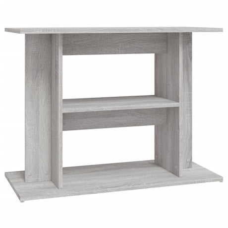 Aquariumstandaard 80x35x60 cm bewerkt hout grijs sonoma