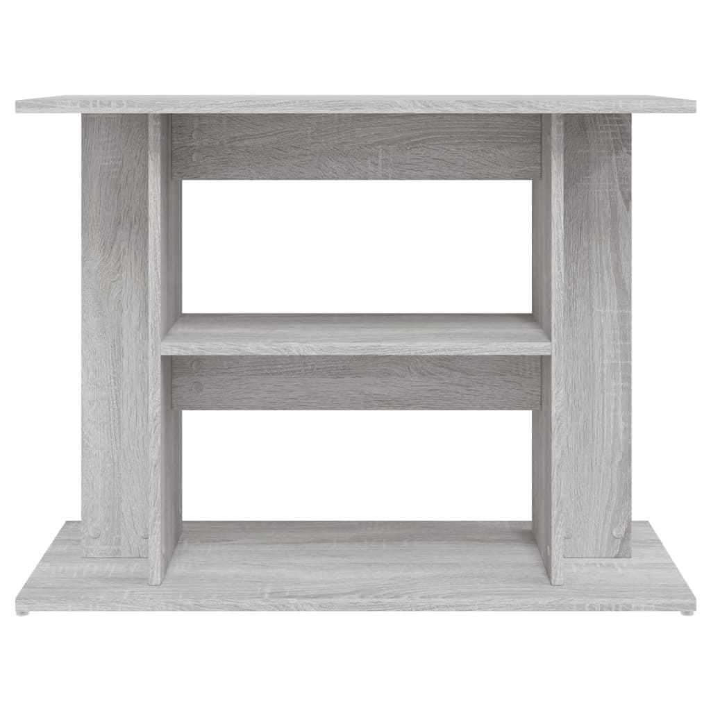 Aquariumstandaard 80x35x60 cm bewerkt hout grijs sonoma