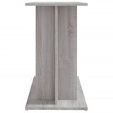 Aquariumstandaard 80x35x60 cm bewerkt hout grijs sonoma