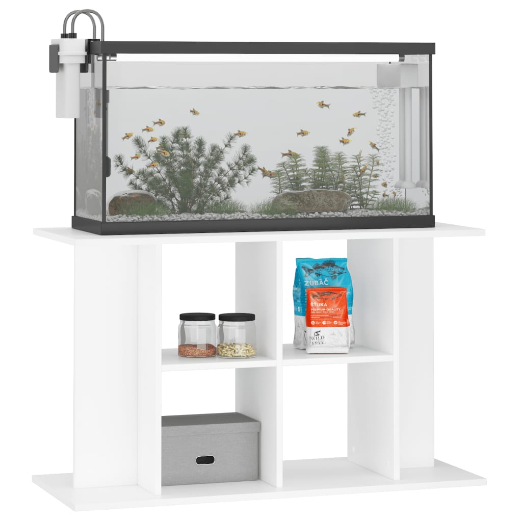 Aquariumstandaard 100x40x60 cm bewerkt hout wit