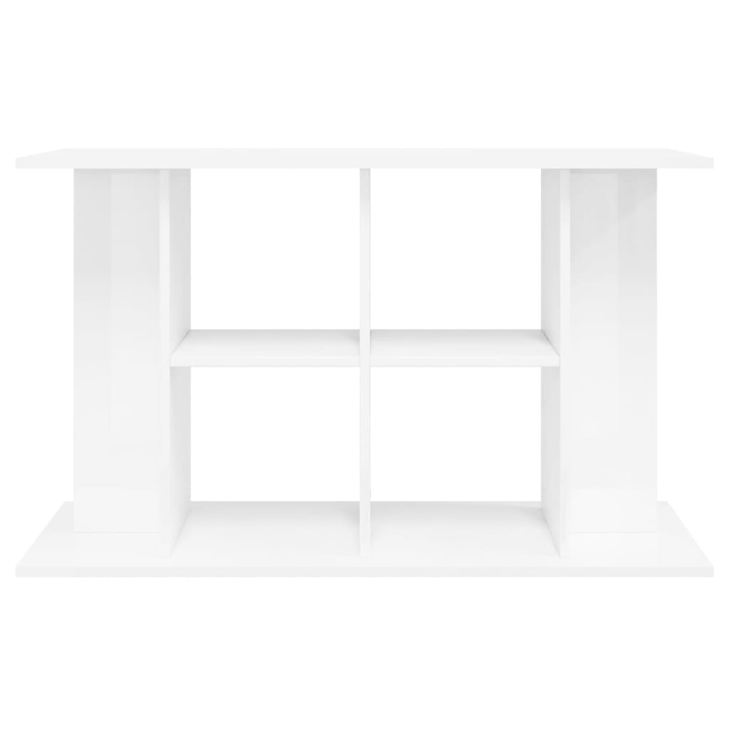 Aquariumstandaard 100x40x60 cm bewerkt hout hoogglans wit