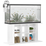 Aquariumstandaard 120x40x60 cm bewerkt hout hoogglans wit