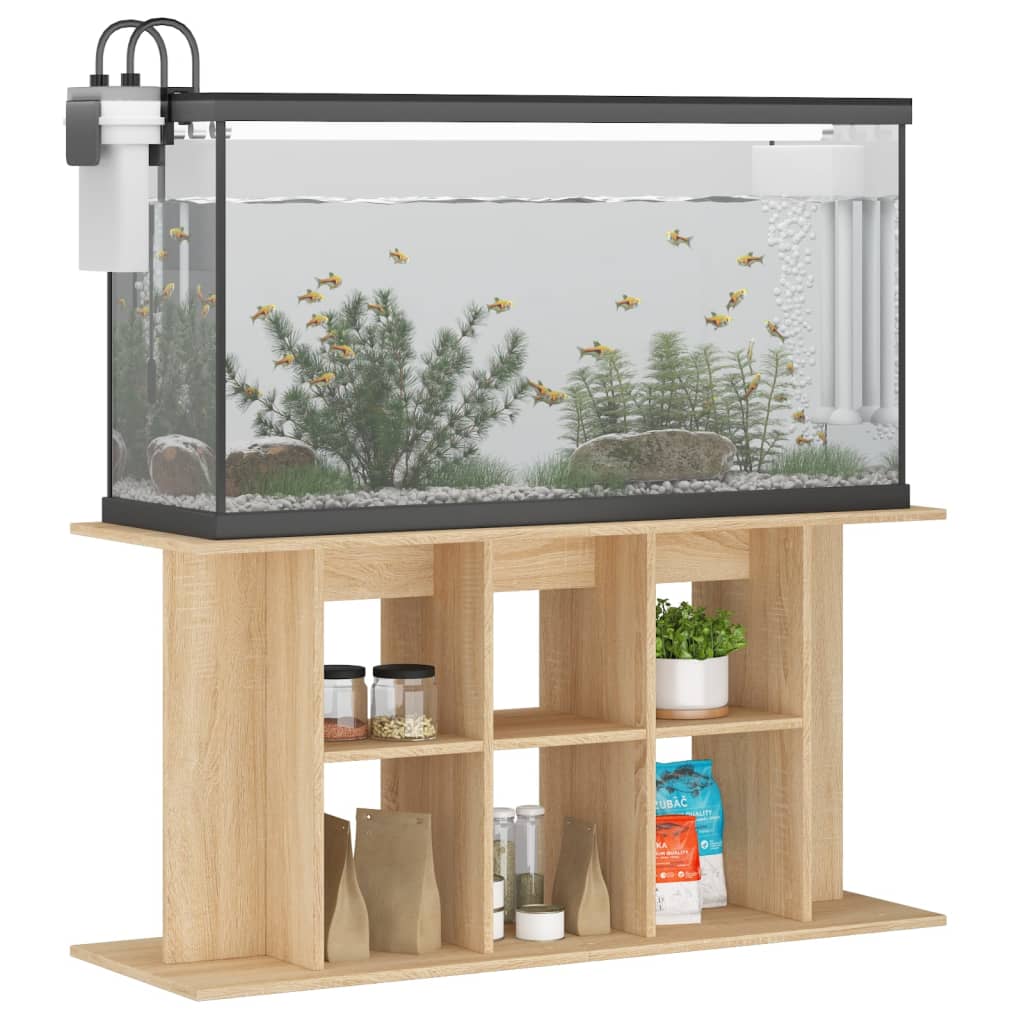 Aquariumstandaard 120x40x60 cm bewerkt hout sonoma eikenkleurig