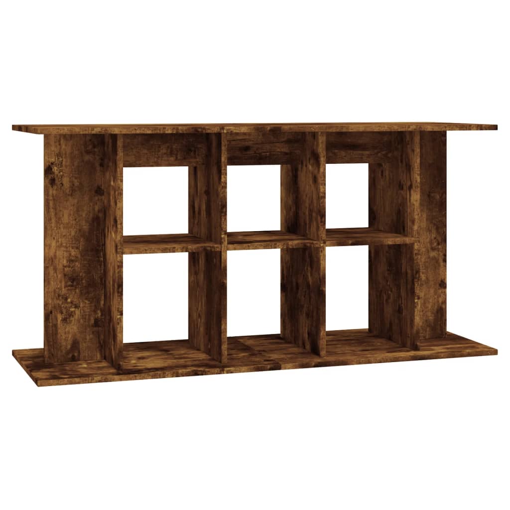 Aquariumstandaard 120x40x60 cm bewerkt hout gerookt eikenkleur