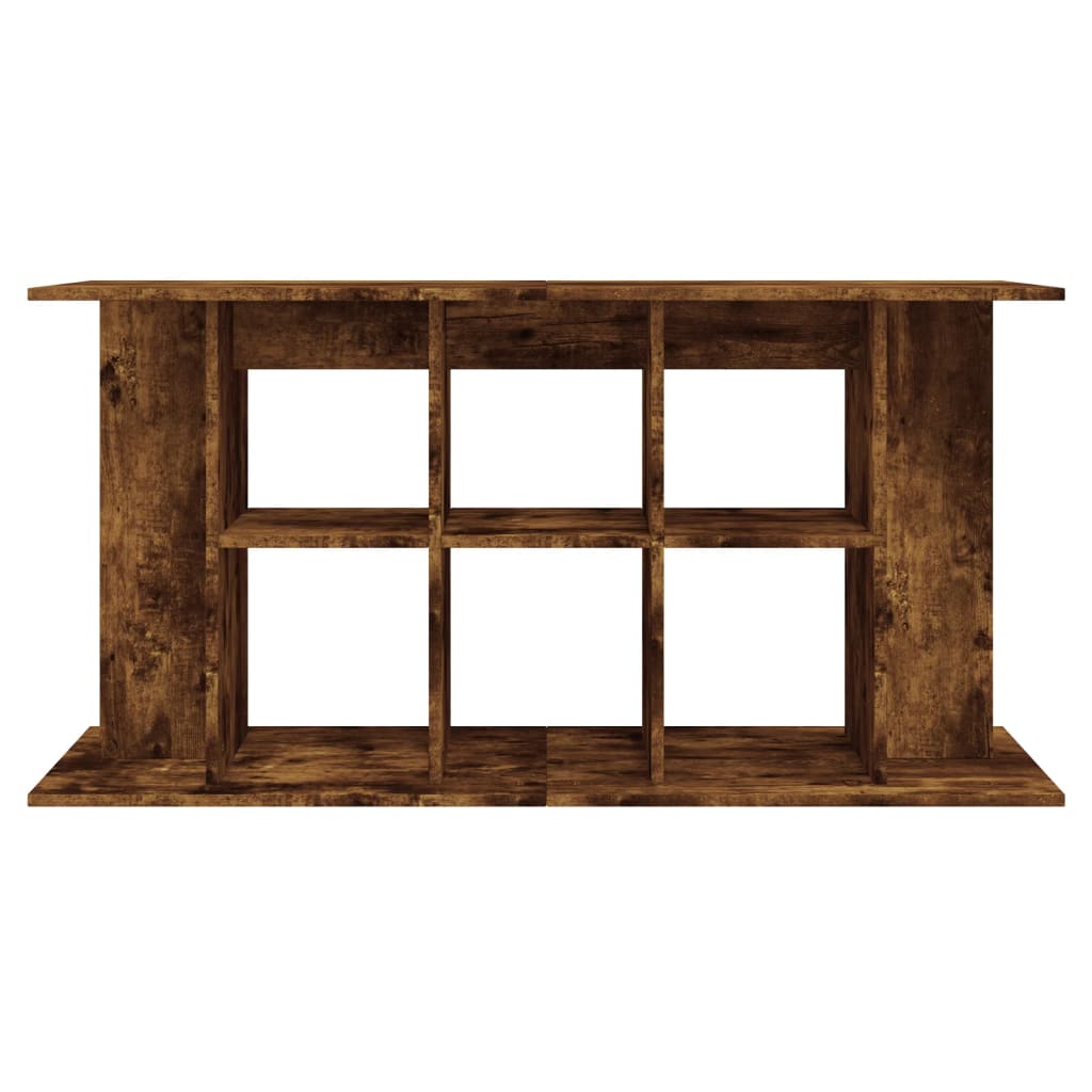 Aquariumstandaard 120x40x60 cm bewerkt hout gerookt eikenkleur