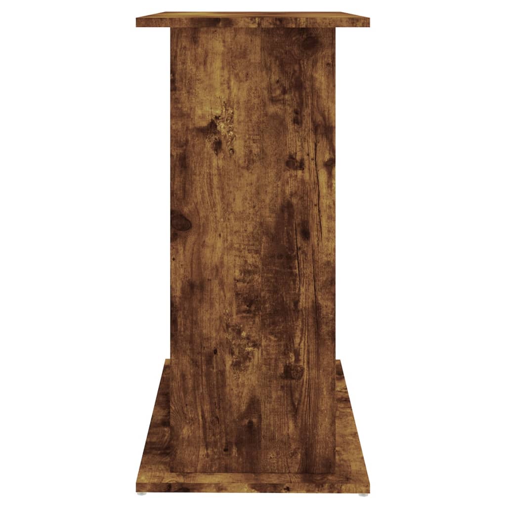 Aquariumstandaard 81x36x73 cm bewerkt hout gerookt eikenkleurig