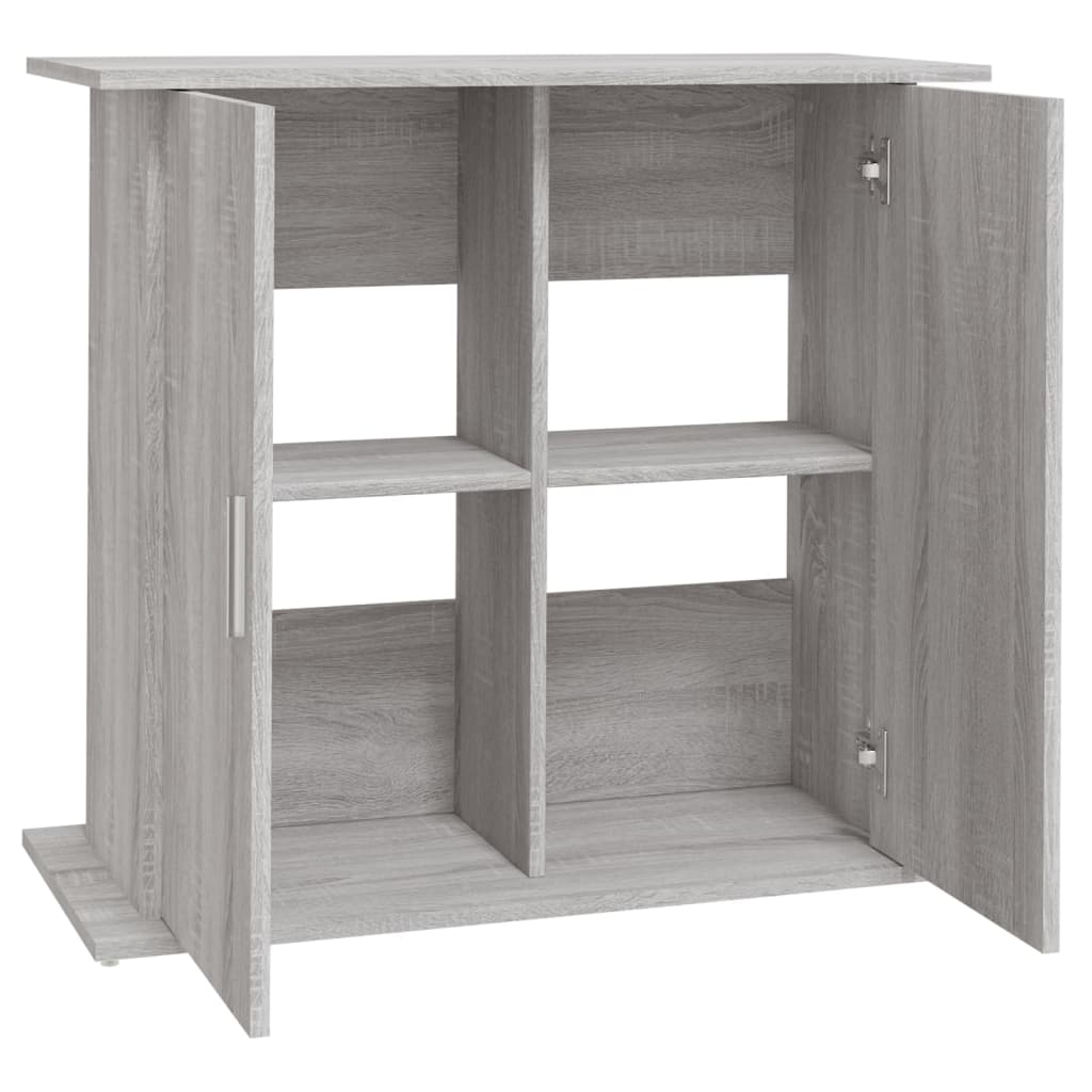 Aquariumstandaard 81x36x73 cm bewerkt hout grijs sonoma eiken