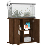 Aquariumstandaard 81x36x73 cm bewerkt hout bruin eikenkleur