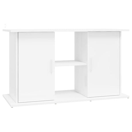 Aquariumstandaard 101x41x58 cm bewerkt hout hoogglans wit