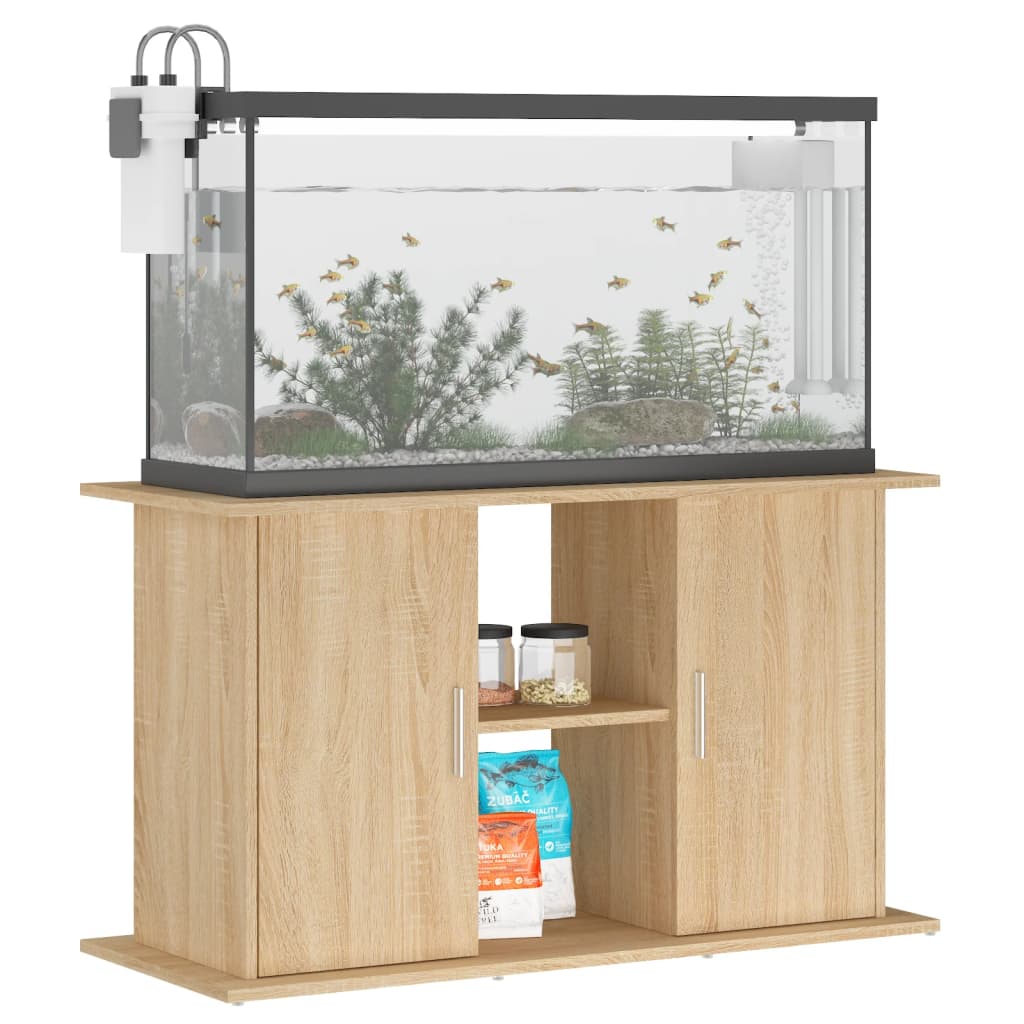 Aquariumstandaard 101x41x58 cm bewerkt hout sonoma eikenkleurig