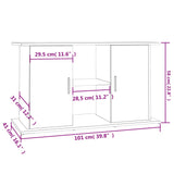 Aquariumstandaard 101x41x58 cm bewerkt hout sonoma eikenkleurig