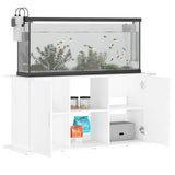 Aquariumstandaard 121x41x58 cm bewerkt hout wit