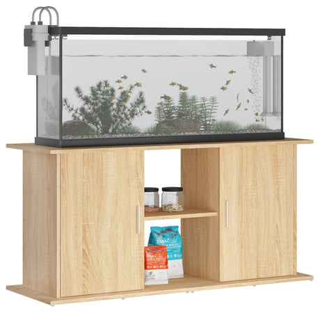 Aquariumstandaard 121x41x58 cm bewerkt hout sonoma eikenkleurig