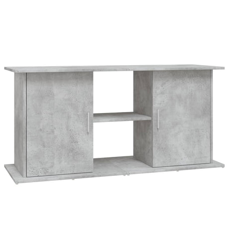 Aquariumstandaard 121x41x58 cm bewerkt hout betongrijs