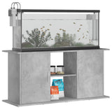 Aquariumstandaard 121x41x58 cm bewerkt hout betongrijs