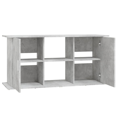 Aquariumstandaard 121x41x58 cm bewerkt hout betongrijs