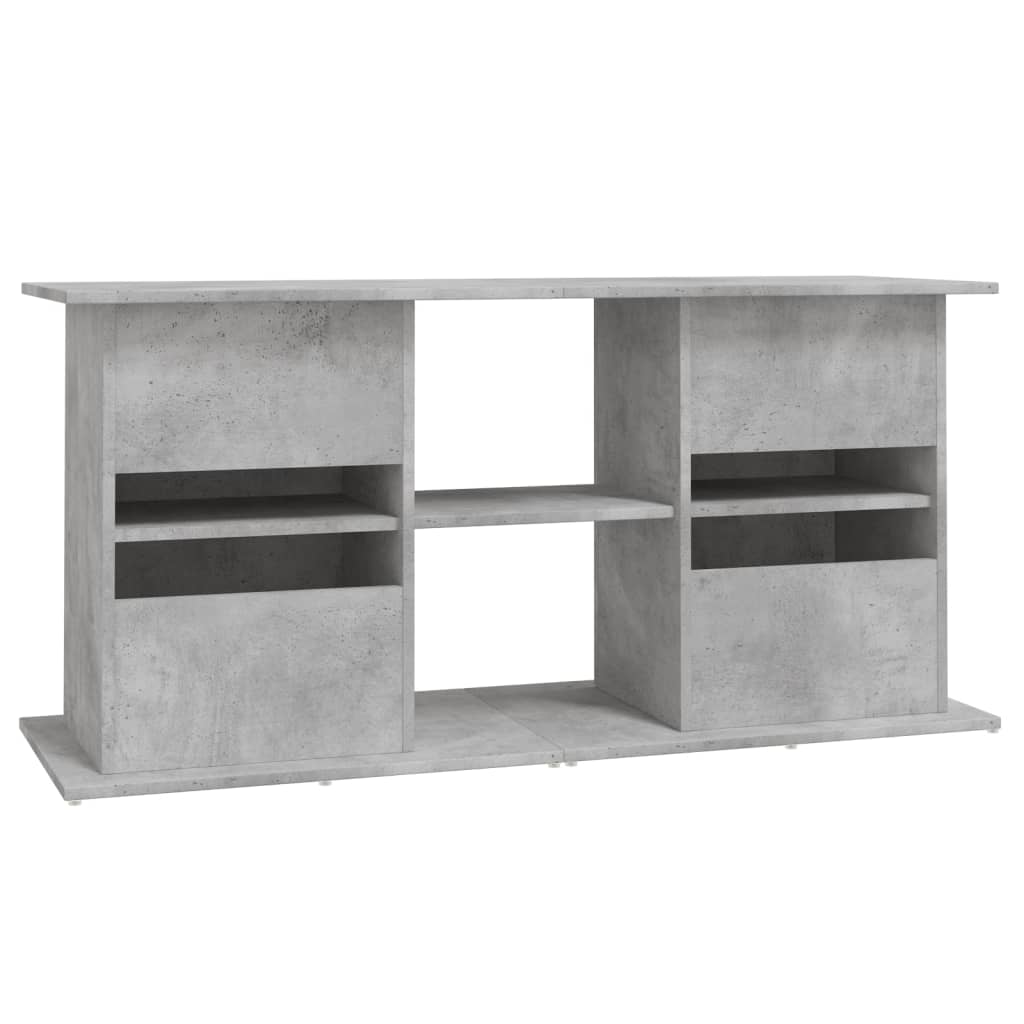 Aquariumstandaard 121x41x58 cm bewerkt hout betongrijs