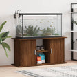 Aquariumstandaard 121x41x58 cm bewerkt hout bruin eikenkleur