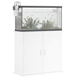 Aquariumstandaard 81x36x73 cm bewerkt hout wit