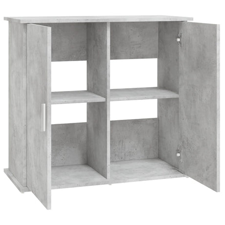 Aquariumstandaard 81x36x73 cm bewerkt hout betongrijs - AllerleiShop