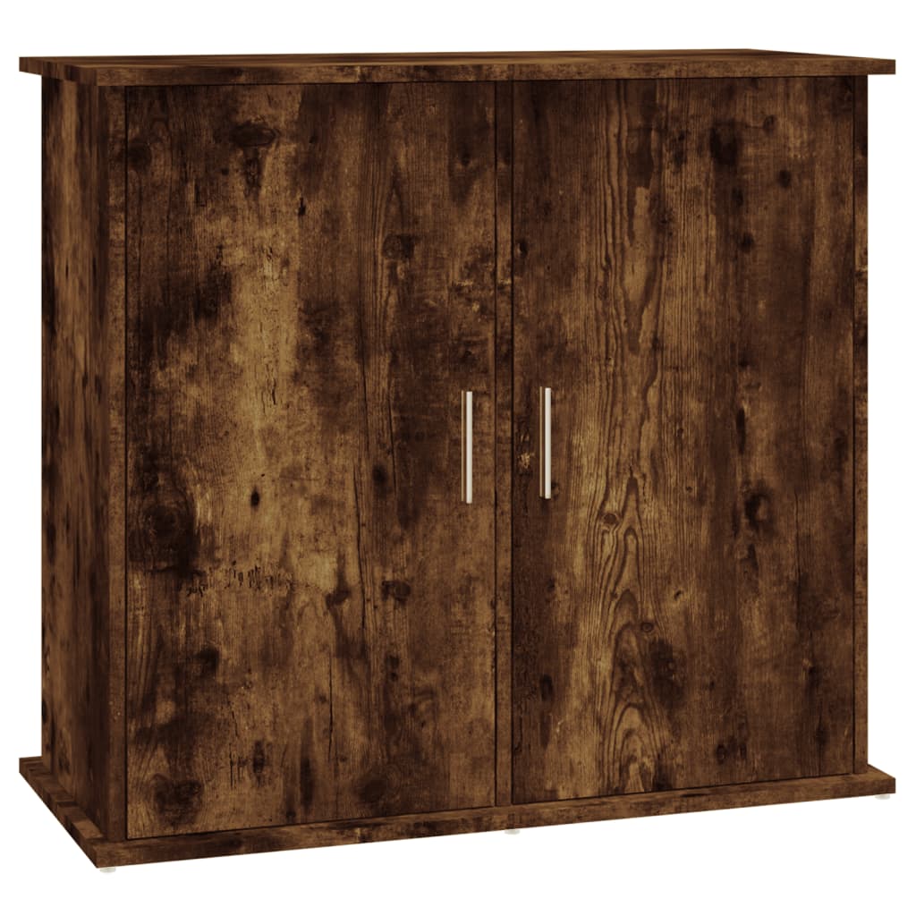 Aquariumstandaard 81x36x73 cm bewerkt hout gerookt eikenkleurig - AllerleiShop