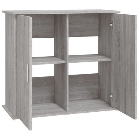 Aquariumstandaard 81x36x73 cm bewerkt hout grijs sonoma eiken - AllerleiShop