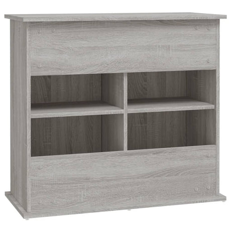 Aquariumstandaard 81x36x73 cm bewerkt hout grijs sonoma eiken - AllerleiShop