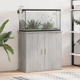 Aquariumstandaard 81x36x73 cm bewerkt hout grijs sonoma eiken - AllerleiShop