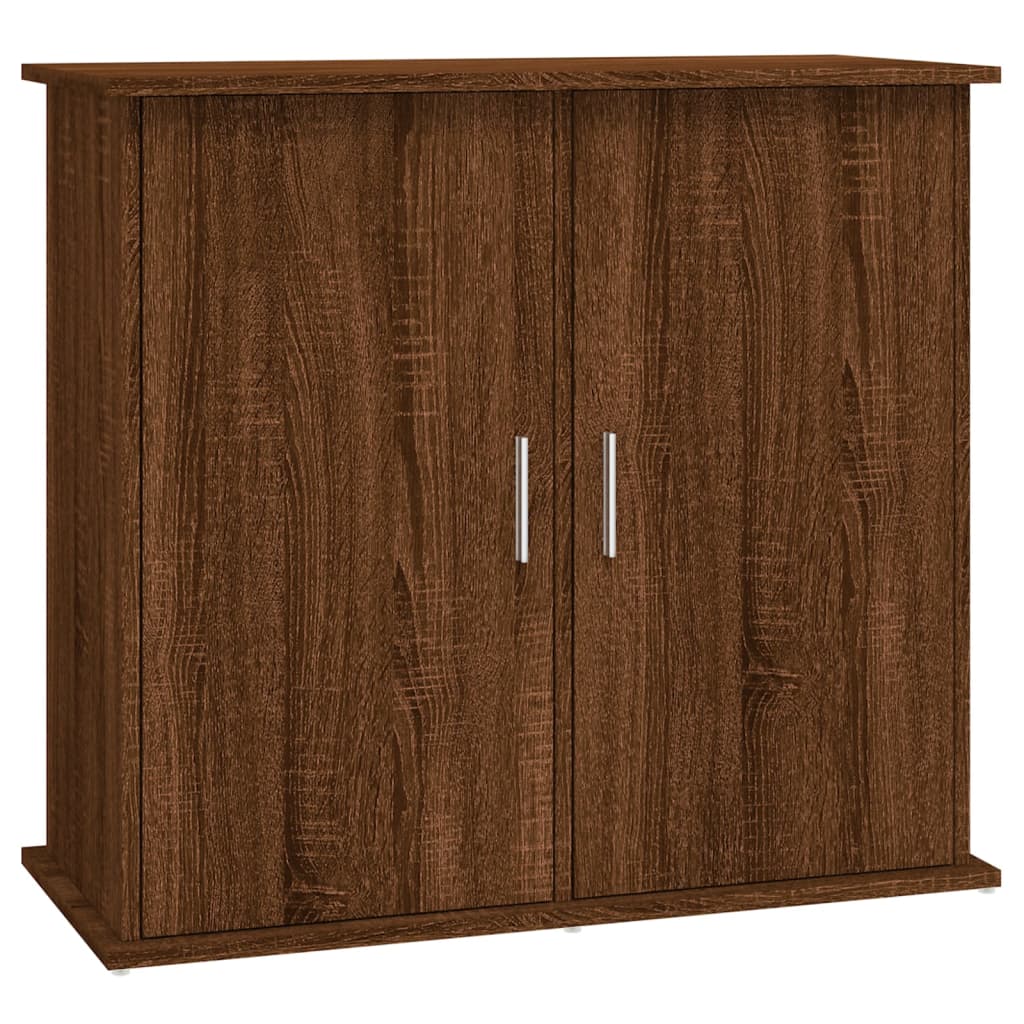 Aquariumstandaard 81x36x73 cm bewerkt hout bruin eikenkleur - AllerleiShop