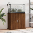 Aquariumstandaard 81x36x73 cm bewerkt hout bruin eikenkleur - AllerleiShop