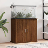 Aquariumstandaard 81x36x73 cm bewerkt hout bruin eikenkleur - AllerleiShop