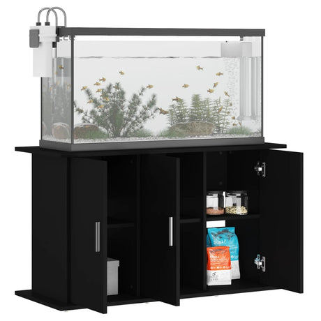 Aquariumstandaard 101x41x58 cm bewerkt hout zwart - AllerleiShop