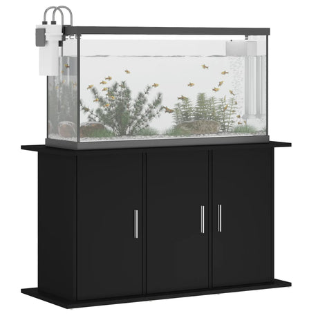 Aquariumstandaard 101x41x58 cm bewerkt hout zwart - AllerleiShop