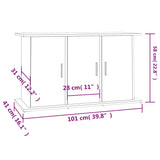 Aquariumstandaard 101x41x58 cm bewerkt hout sonoma eikenkleurig - AllerleiShop