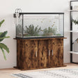 Aquariumstandaard 101x41x58 cm bewerkt hout gerookt eikenkleur - AllerleiShop