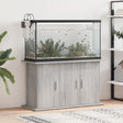 Aquariumstandaard 101x41x58 cm bewerkt hout grijs sonoma eiken - AllerleiShop