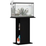 Aquariumstandaard 60,5x36x72,5 cm bewerkt hout zwart - AllerleiShop