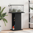 Aquariumstandaard 60,5x36x72,5 cm bewerkt hout zwart - AllerleiShop