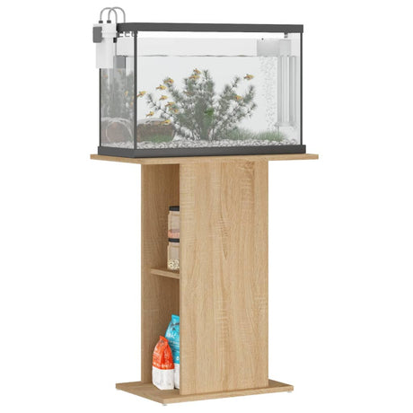 Aquariumstandaard 60,5x36x72,5 cm bewerkt hout sonoma eiken - AllerleiShop