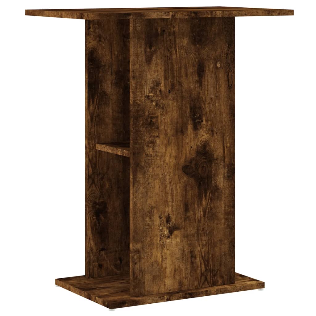 Aquariumstandaard 60,5x36x72,5 cm bewerkt hout gerookt eiken - AllerleiShop