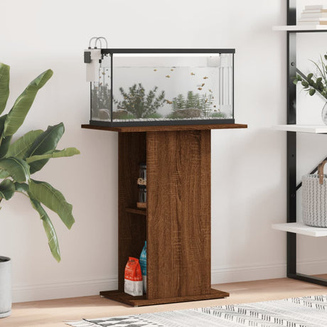 Aquariumstandaard 60,5x36x72,5 cm bewerkt hout bruin eikenkleur - AllerleiShop