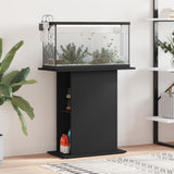 Aquariumstandaard 75x36x72,5 cm bewerkt hout zwart - AllerleiShop