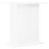 Aquariumstandaard 75x36x72,5 cm bewerkt hout hoogglans wit