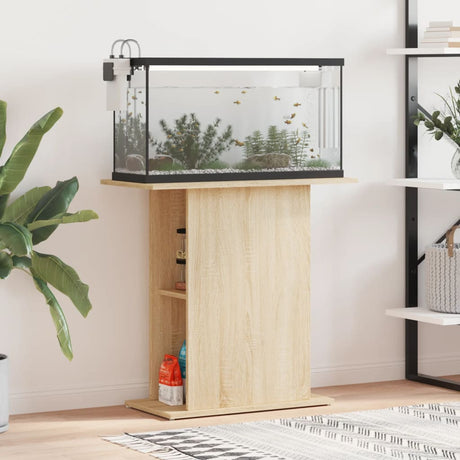 Aquariumstandaard 75x36x72,5 cm bewerkt hout sonoma eiken - AllerleiShop