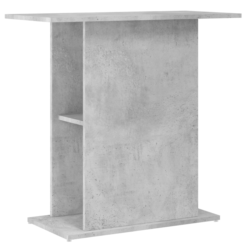 Aquariumstandaard 75x36x72,5 cm bewerkt hout betongrijs - AllerleiShop