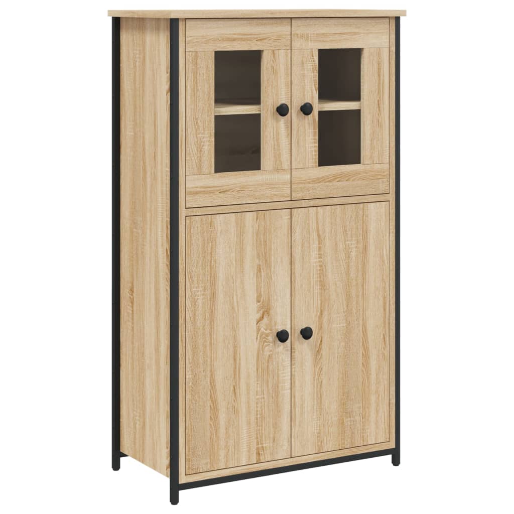 Hoge kast 62x32x106,5 cm bewerkt hout sonoma eikenkleurig - AllerleiShop