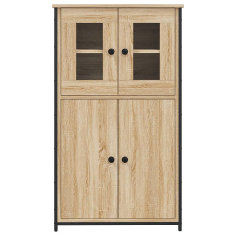 Hoge kast 62x32x106,5 cm bewerkt hout sonoma eikenkleurig - AllerleiShop