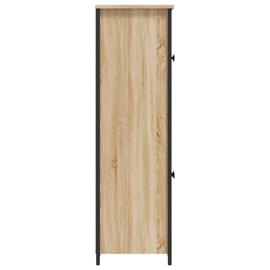 Hoge kast 62x32x106,5 cm bewerkt hout sonoma eikenkleurig - AllerleiShop